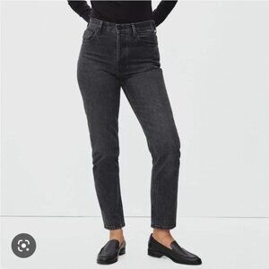 Everlane The Cheeky Jean Crop Denim Jeans Faded Black